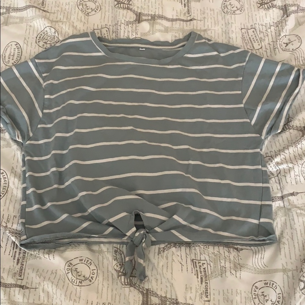 Women’s SHEIN striped crop top